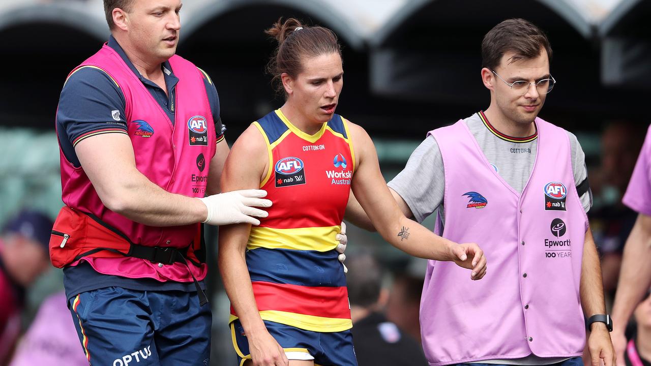 Chelsea Randall has been ruled out of the AFLW grand final. Picture: Sarah Reed