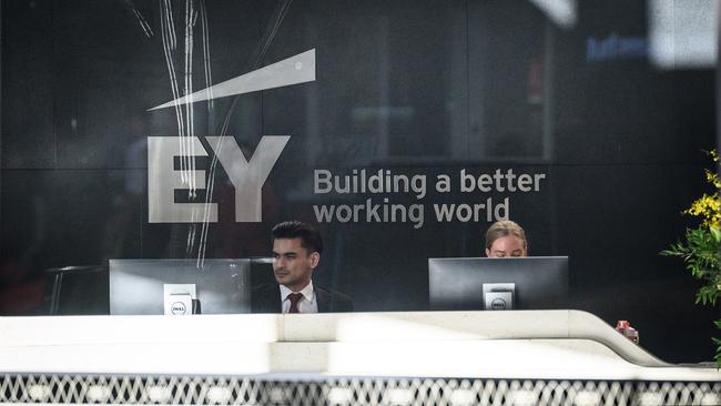 EY Ernst &amp; Young building in the Sydney CBD. Picture: NCA NewsWire / James Gourley