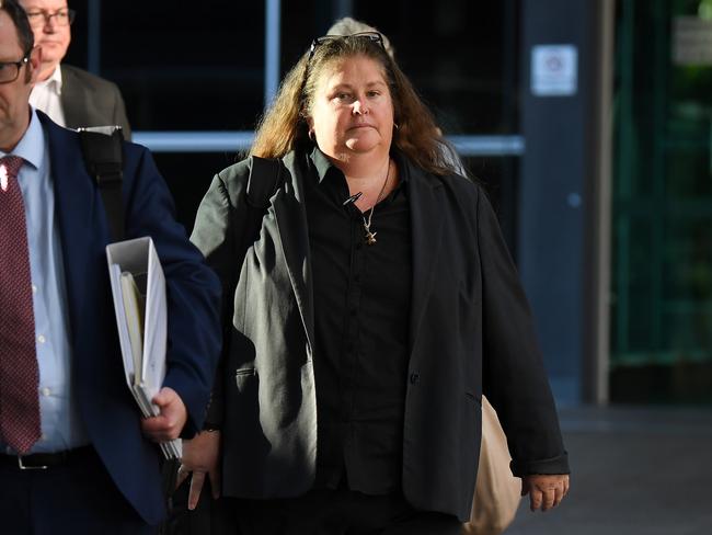 BRISBANE, AUSTRALIA - NewsWire Photos - JUNE 17, 2021.Detective Sergeant Virginia Gray leaves the Coroner's Court in Brisbane. She gave evidence in the inquest into the 1973 firebombing of the Whiskey Au Go-Go nightclub in Fortitude Valley in which 15 people died.Picture: NCA NewsWire / Dan Peled