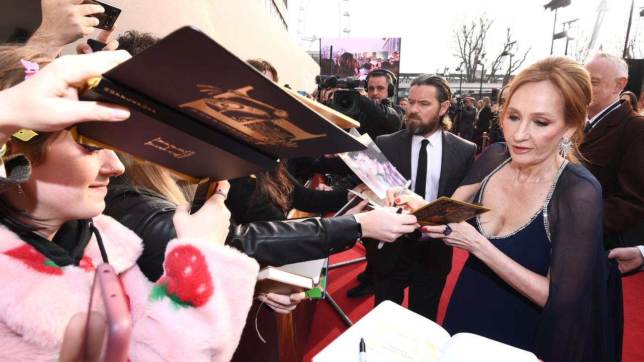 The Harry Potter author at the Fantastic Beasts: Secrets of Dumbledore premiere. Picture Jeff Spicer/Getty Images for Warner Bros