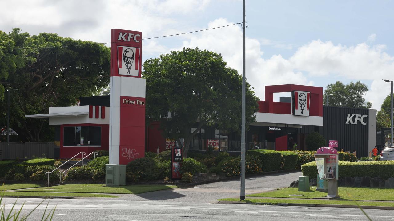 KFC Nerang has fallen victim to a vicious social media rumour campaign. The reality, according to a KFC spokeswoman, is much more prosaic. Picture: Glenn Hampson