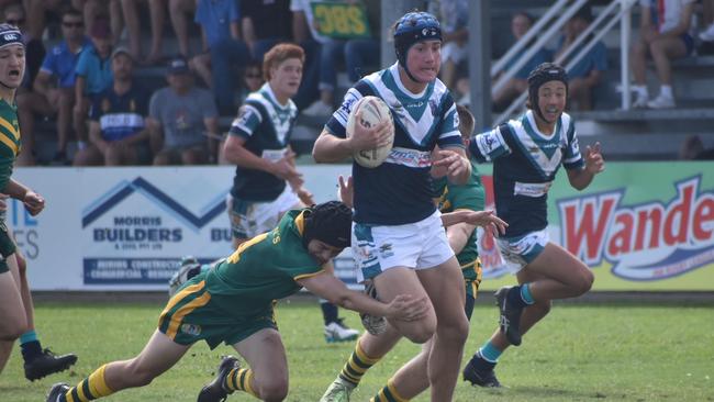 Will Shears in the Mercy College v St Brendan's Cowboys Challenge grand final in Mackay, September 1, 2021. Picture: Matthew Forrest.