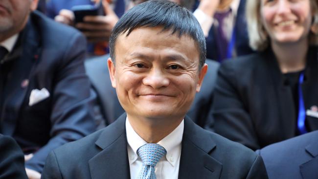 Alibaba's Jack Ma in Beijing. Picture: AFP.