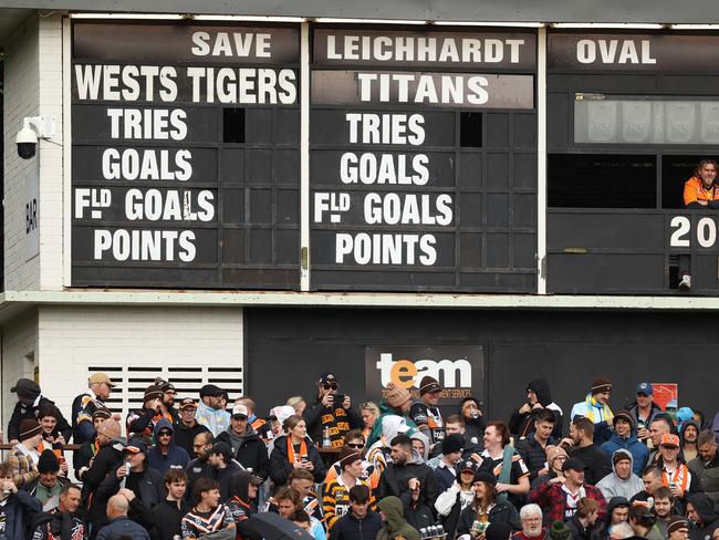 SYDNEY, AUSTRALIA - JUNE 15: General view during the round 15 NRL match between Wests Tigers and Gold Coast Titans at Leichhardt Oval on June 15, 2024 in Sydney, Australia. (Photo by Jason McCawley/Getty Images)