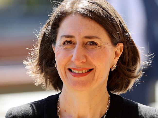 SYDNEY, AUSTRALIA - NewsWire Photos SEPTEMBER 14, 2020: Premier Gladys Berejiklian pictured at a press conference in Engadine. Premier Gladys Berejiklian and Minister for Customer Service Victor Dominello make a Service NSW announcement.Picture: NCA NewsWire / Damian Shaw