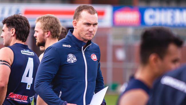 Launceston coach Mitch Thorp is a big advocate of Clarence’s list ahead of their round six clash. Picture: Anthony Corke