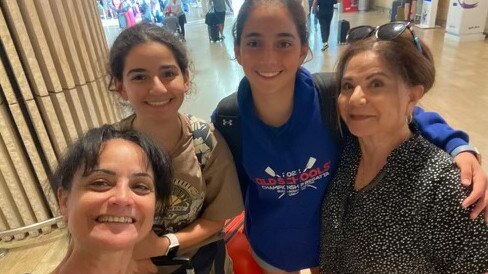 Noa Chester-Haviv and her sister Tamar landed in Israel a week ago to visit family. Picture: Supplied