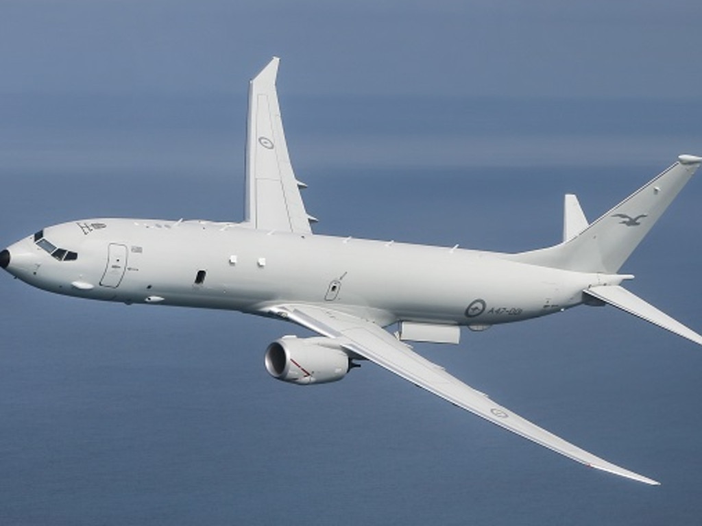 A RAAF P-8A Poseidon aircraft of the sort intercepted by the Chinese military on May 26. Picture: File.
