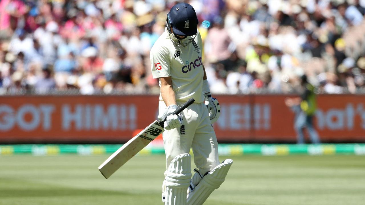 Joe Root couldn’t save England (Photo by Hamish Blair / AFP)