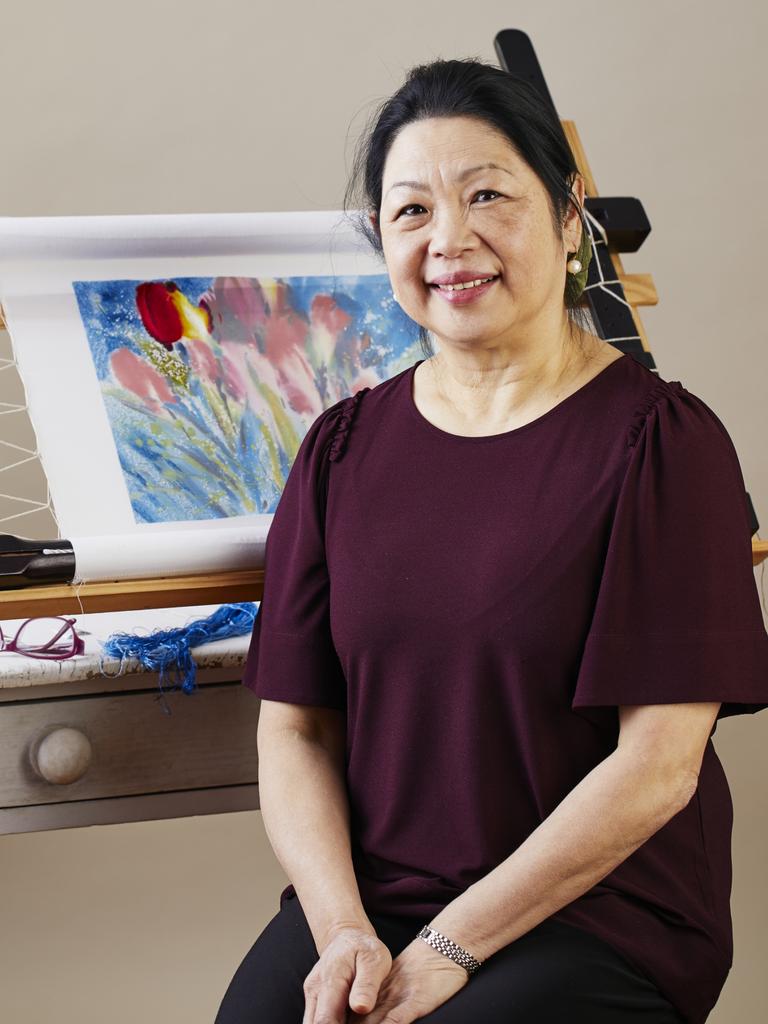 Margaret Lee, nee Margaret Soo Koo, will receive an OAM for service to the creative arts, particularly as an embroiderer. Picture: Brendan Homan/Inspirations