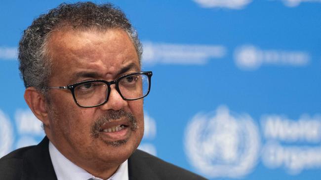 WHO director-general Tedros Adhanom Ghebreyesus. Picture: AFP