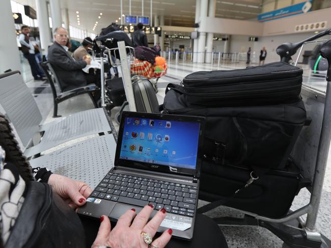 Prime Minister Malcolm Turnbull said he is looking at a laptop ban “very closely”. Picture: AFP/Anwar Amro