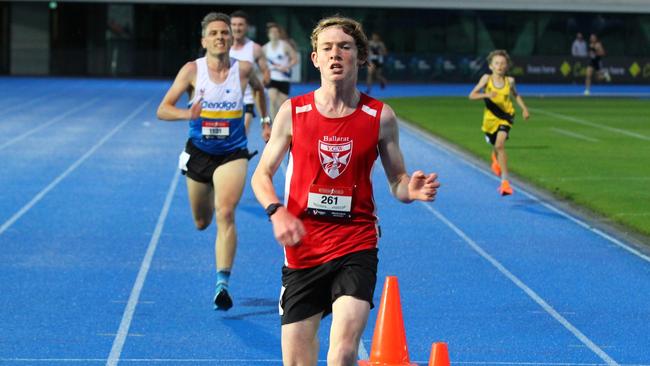 Riley Shillito will start as one of the favourites for the 2000m steeplechase in his age group. Picture: Victorian Milers Club