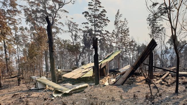 Mark Graham lost much of his Billys Creek conservation block including his cabin.