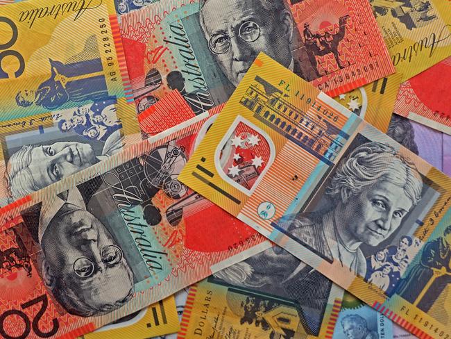 AUSTRALIA - NewsWire Photos - General view editorial generic stock photo of Australian cash money currency. Picture: NCA NewsWire / Nicholas Eagar