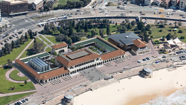 An artists impressions of the proposed changes to Bondi Pavilion.