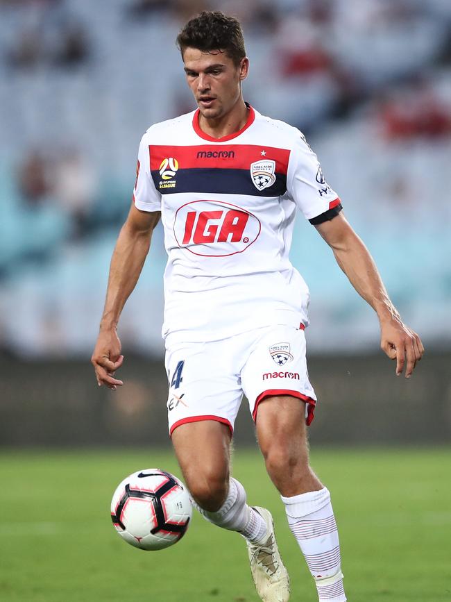 George Blackwood has scored six goals in 31 games since joining Adelaide United in 2017. Picture: AAP Image/Brendon Thorne