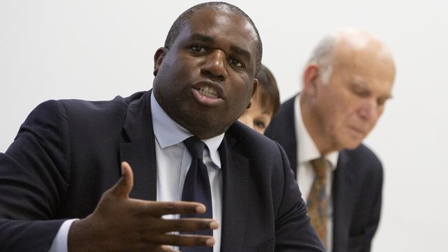 British Labour Party MP David Lammy. Picture: AP