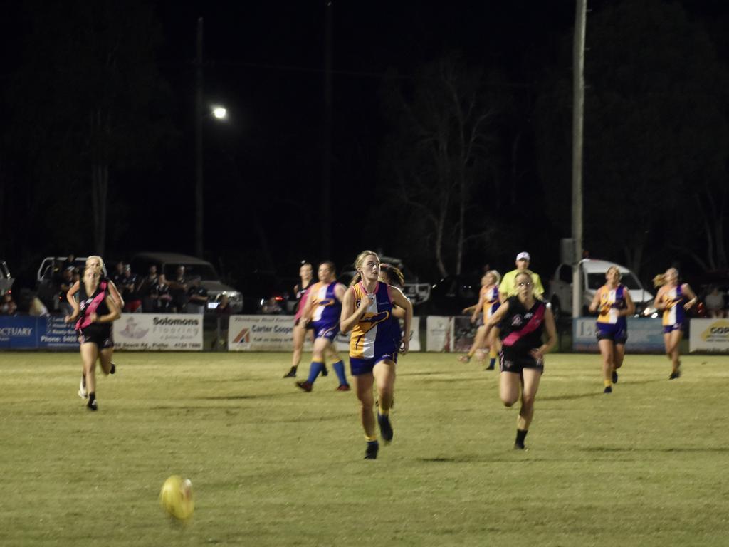 Hervey Bay Bombers have won the Wide Bay Women’s Grand Final against the Bundy Eagles. Picture: Isabella Magee