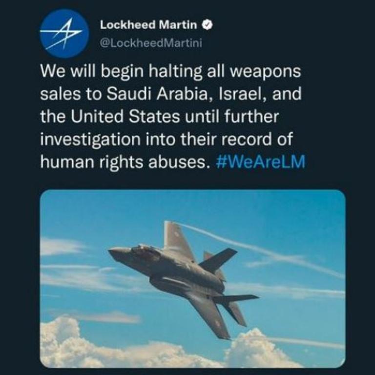 Lockheed Martin was also targeted.