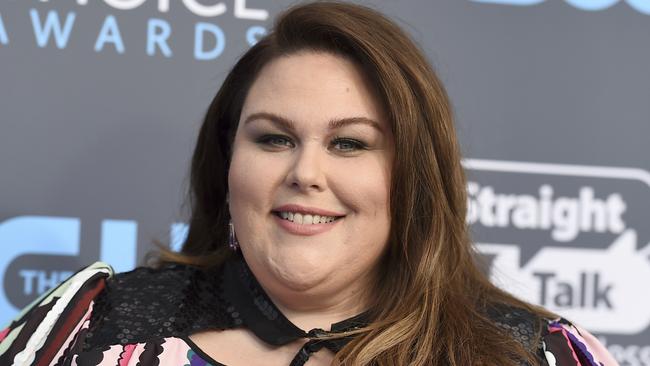 Chrissy Metz arrives at the 23rd annual Critics’ Choice Awards. Picture: Jordan Strauss/Invision/AP