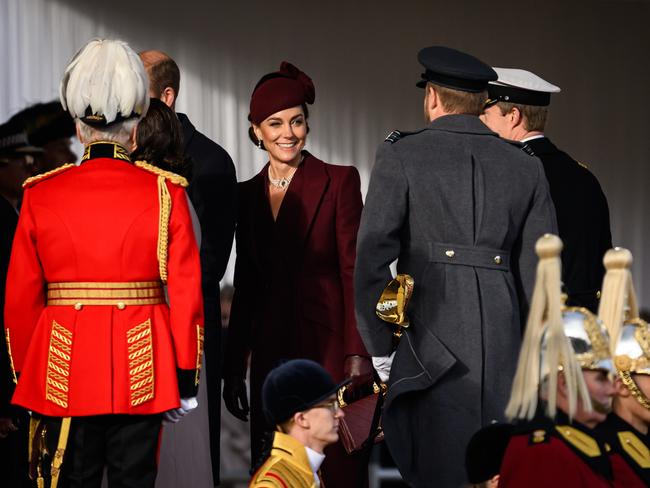 Princess Catherine looked well throughout her brief public foray. Picture: Getty Images.