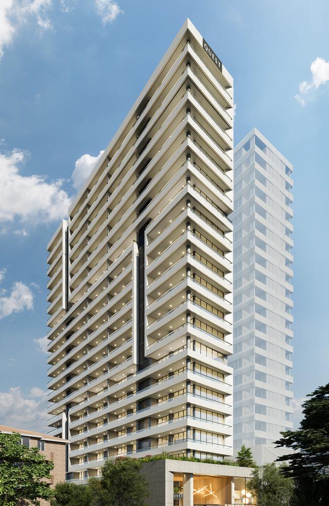 Artist impression of Quest Apartment Hotel in Blacktown. Picture: Supplied