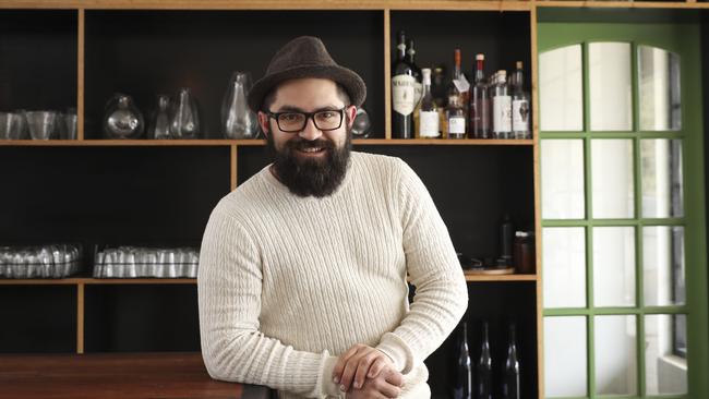 Aaron Fenwick at new natural wine bar, The Summertown Aristologist. Picture: Matt Turner