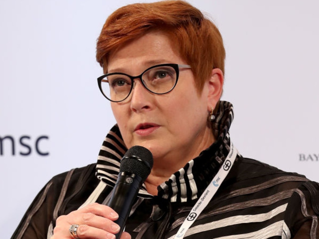 Australian foreign minister Marise Payne has announced travel bans for 110 Russians.