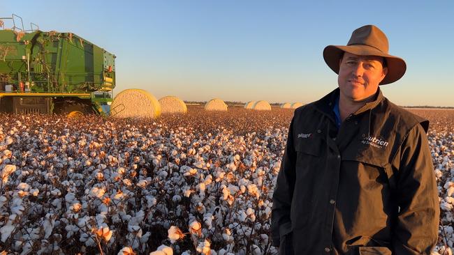 Scott Balsillie from Dirranbandi was named as the cotton grower of the year for his commitment to productivity but also the environment.