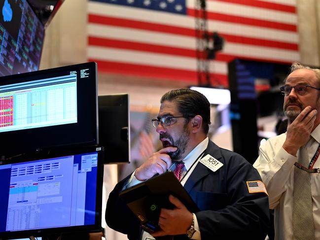 Wall Street was up in early trading, despite dreadful news on the economy. Picture: AFP