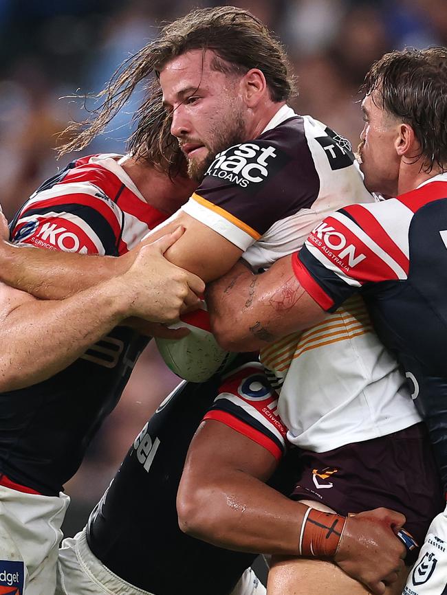 Pat Carrigan looked right at home in the No.8 jersey. Picture: Cameron Spencer/Getty Images