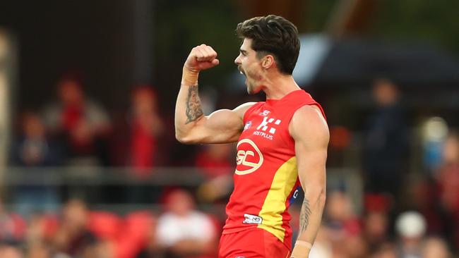 Alex Sexton celebrates a goal. Picture: Getty Images