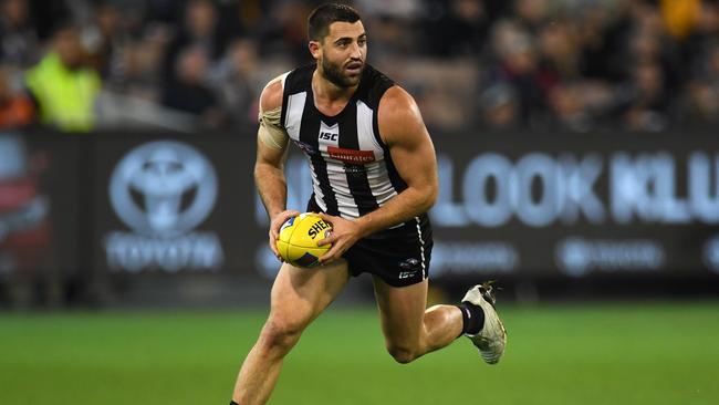 Alex Fasolo will miss a large part of Collingwood’ s pre-season training. Picture: AAP Images