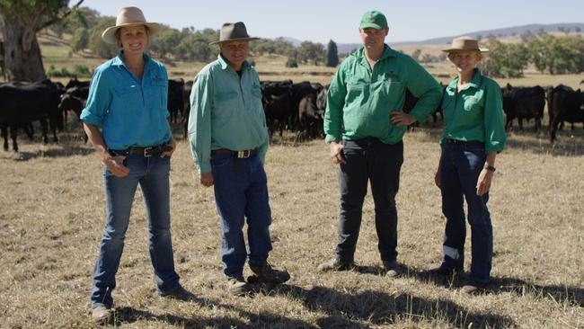 The Corrigan family of Wymah, NSW, supply beef for the patties. Picture: McDonald’s