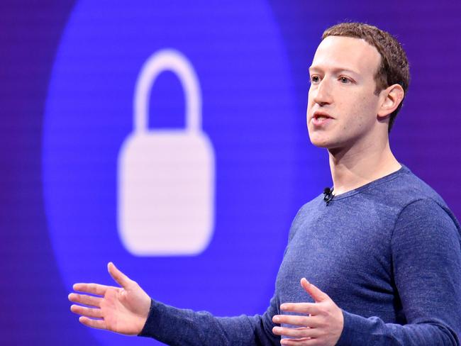 (FILES) In this file photo taken on May 1, 2018 Facebook CEO Mark Zuckerberg speaks during the annual F8 summit at the San Jose McEnery Convention Center in San Jose, California. - Facebook is leaping into the world of cryptocurrency with its own digital money, designed to let people save, send or spend money as easily as firing off text messages."Libra" -- described as "a new global currency" -- was unveiled June 18, 2019 in a new initiative in payments for the world's biggest social network with the potential to bring crypto-money out of the shadows and into the mainstream. Facebook and an array of partners released a prototype of Libra as an open source code to be used by developers interested in weaving it into apps, services or businesses ahead of a rollout as global digital money next year. (Photo by JOSH EDELSON / AFP)