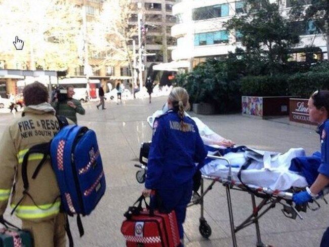 Two people injured from gas explosion at Sydney cafe.