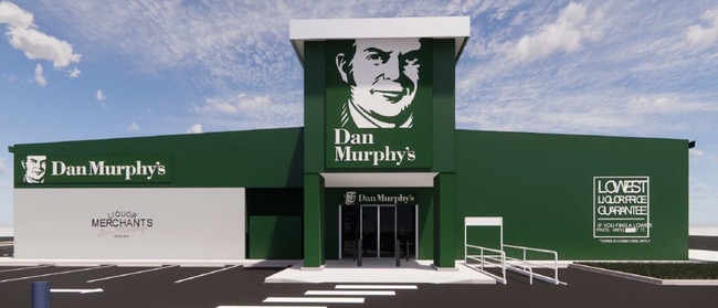 Render of the future Dan Murphy's store to be built next to Fairfield Central. Picture: Cayas + Ward Architects.