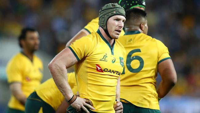 No Wallaby tries harder than the indefatigable David Pocock. Picture: Getty Images