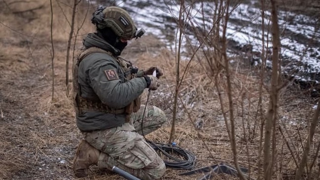 Starlink terminals on the battlefield have given Ukrainian forces internet access in remote places. Picture: Reuters