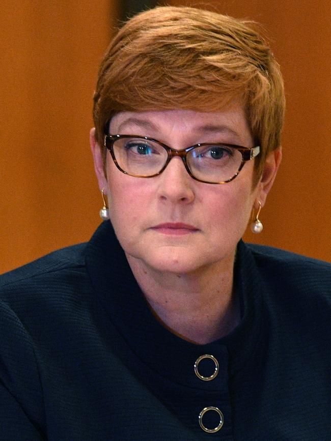 Marise Payne will take on Foreign Affairs after Julie Bishop’s resignation. Picture: AAP