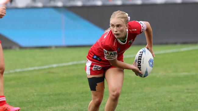 Chelsea Savill in action for the Steelers. Picture: Warren Gannon Photography