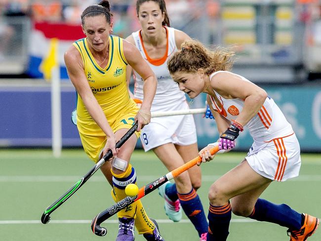 Australia women’s hockey captain Madonna Blyth will meet The Netherlands team again in the hockey World Cup final. Picture: AFP/ANP Sander Koning