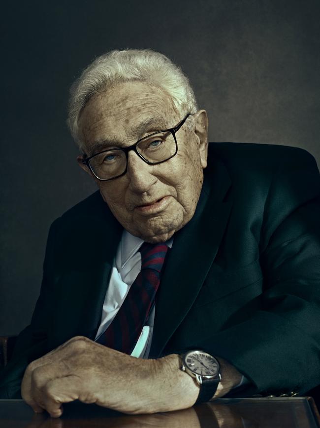 Henry Kissinger pictured at his home in Connecticut. Picture: Guerin Blask/The Sunday Times Magazine