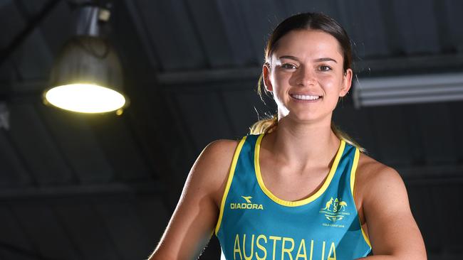 Logan boxer Skye Nicolson, a past student of Our Lady’s College, is ready for the world championships this month.   (AAP image, John Gass)