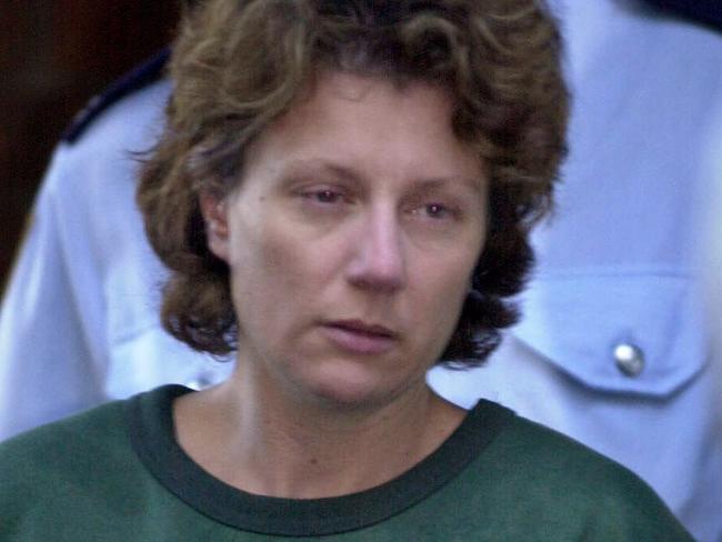 EMBARGO FOR TWAM 24 SEPTEMBER 2022. FEE MAY APPLY.  NSW mother Kathleen (Kathy) Megan Folbigg outside court after having bail refused for charges of murdering her four infant children 23 Apr 2001.  murder