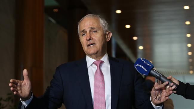 PM Malcolm Turnbull at Parliament House in Canberra. Picture Kym Smith