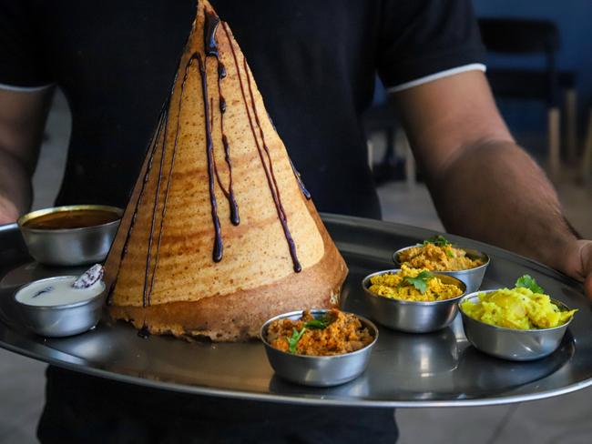 Dosa Hut’s special dosa. Picture: Jenifer Jagielski