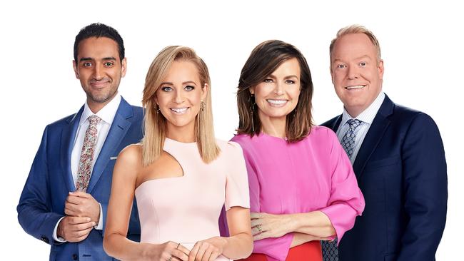 Waleed Aly, Carrie Bickmore, Lisa Wilkinson and Pete Helliar. Supplied: Ten