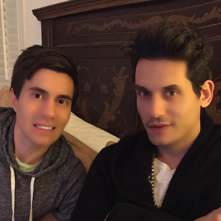 John Mayer split the crowd when he facetuned a selfie in 2014, with fans rushing to defend the singer’s choice as ironic. Picture: Instagram